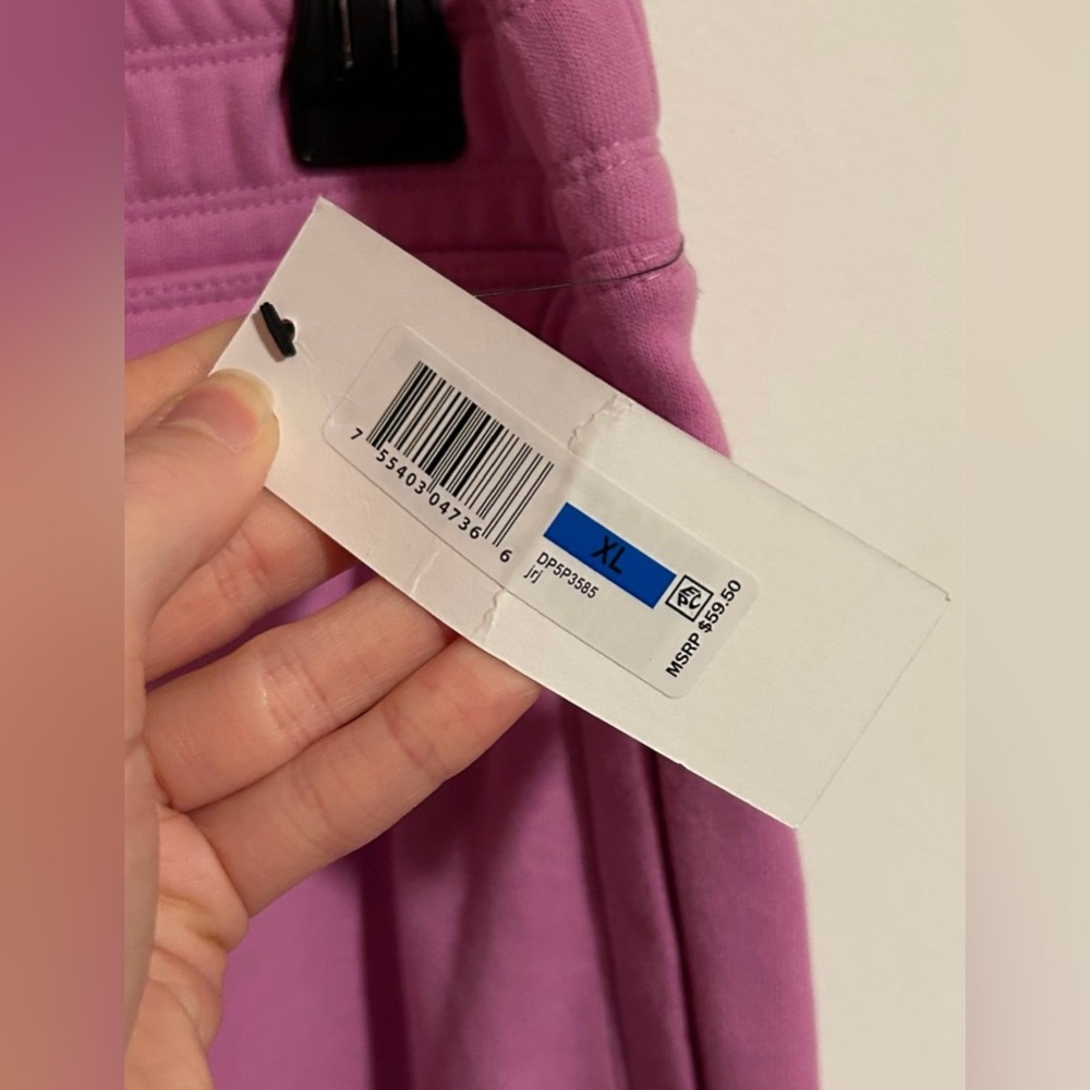 NWT DKNY Sport Plush Velvet Embroidery Logo Jogger with Pockets - Picture 8 of 10